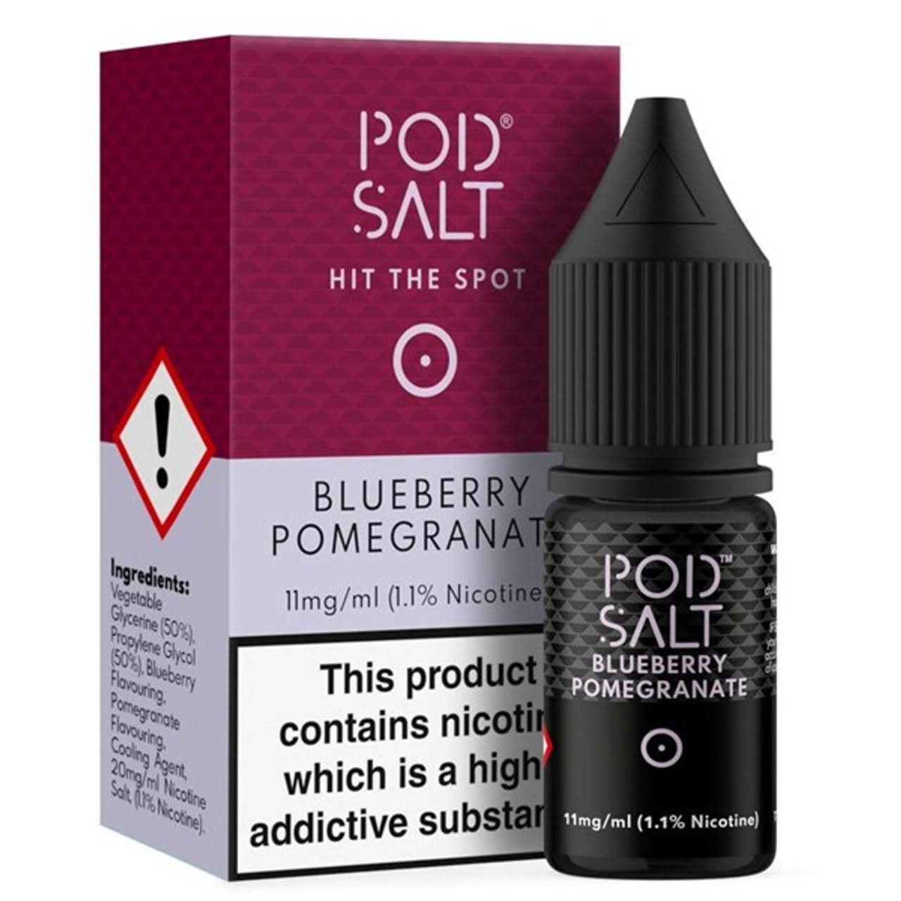 Blueberry Pomegranate Nic Salt 20mg E-Liquid By Pod Salt | Buy 2 Get 1 free 
