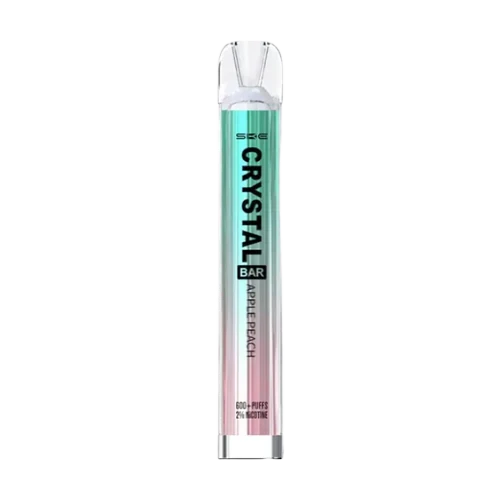 apple peach disposable ske crystal bar 600 puffs 