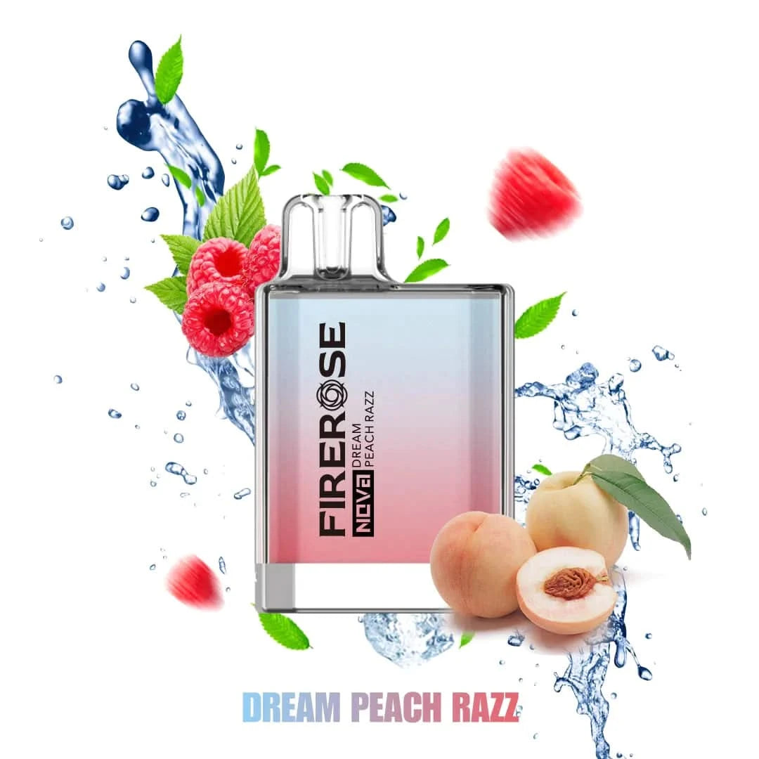 dream peach razz  elux firerose nova 600 puffs