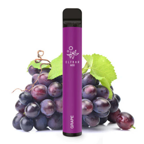 grape elf bar 600 puffs  disposable vape