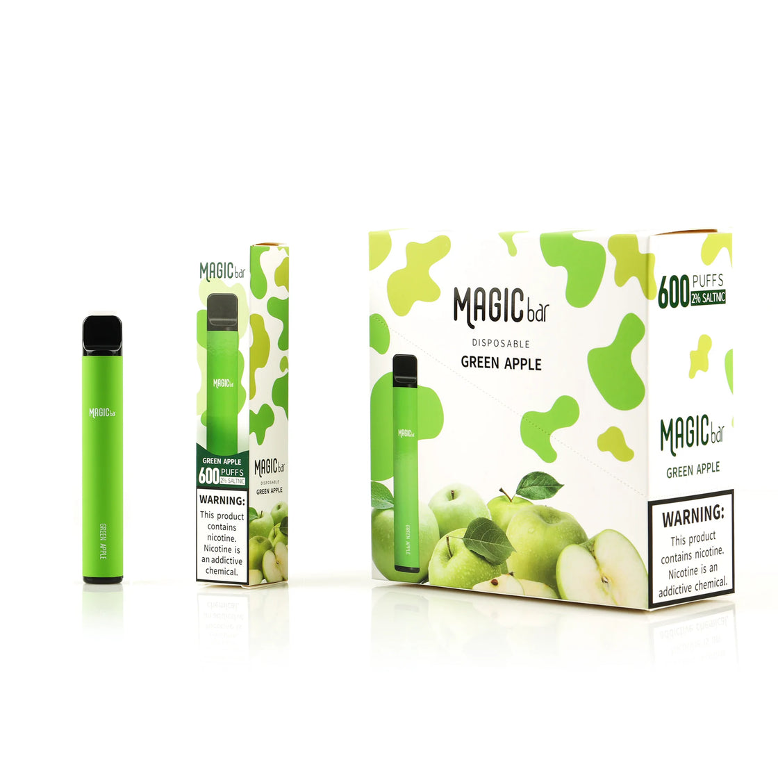 Magic Bar 600 Green Apple Disposable Vape UK
