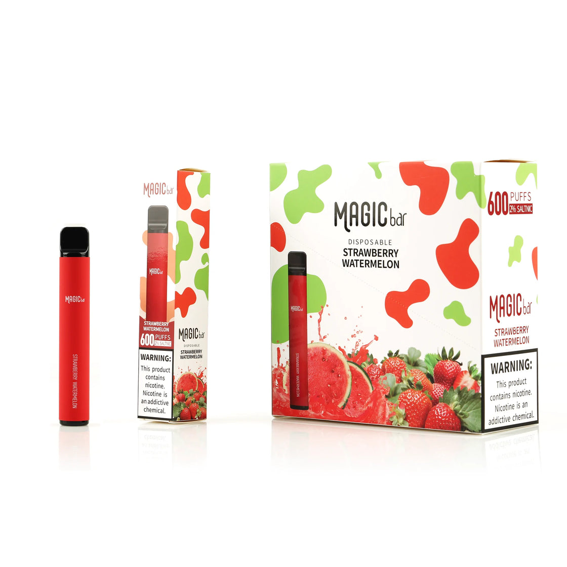 Magic Bar 600 Strawberry Watermelon Disposable Vape UK