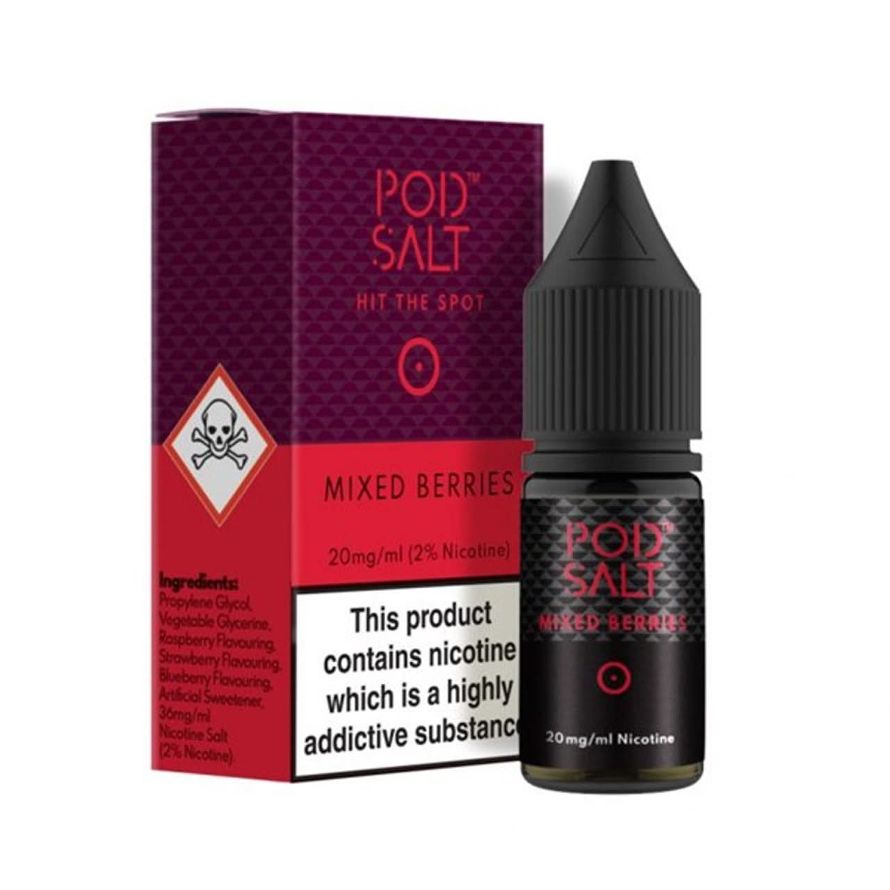 Mixed Berries Nic Salt 20mg E-Liquid By Pod Salt | Buy 2 Get 1 free 