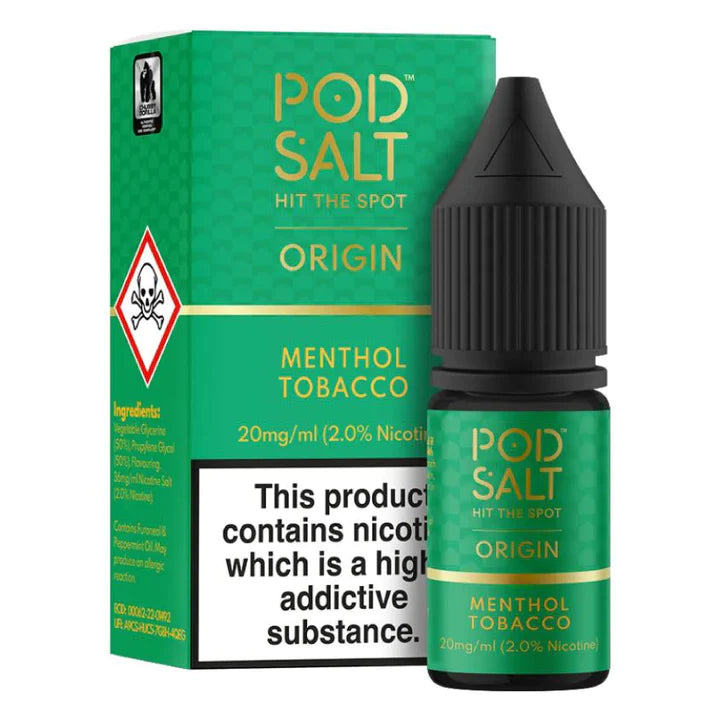 Menthol Tobacco Origin Nic Salt By Pod Salt E-Liquid
