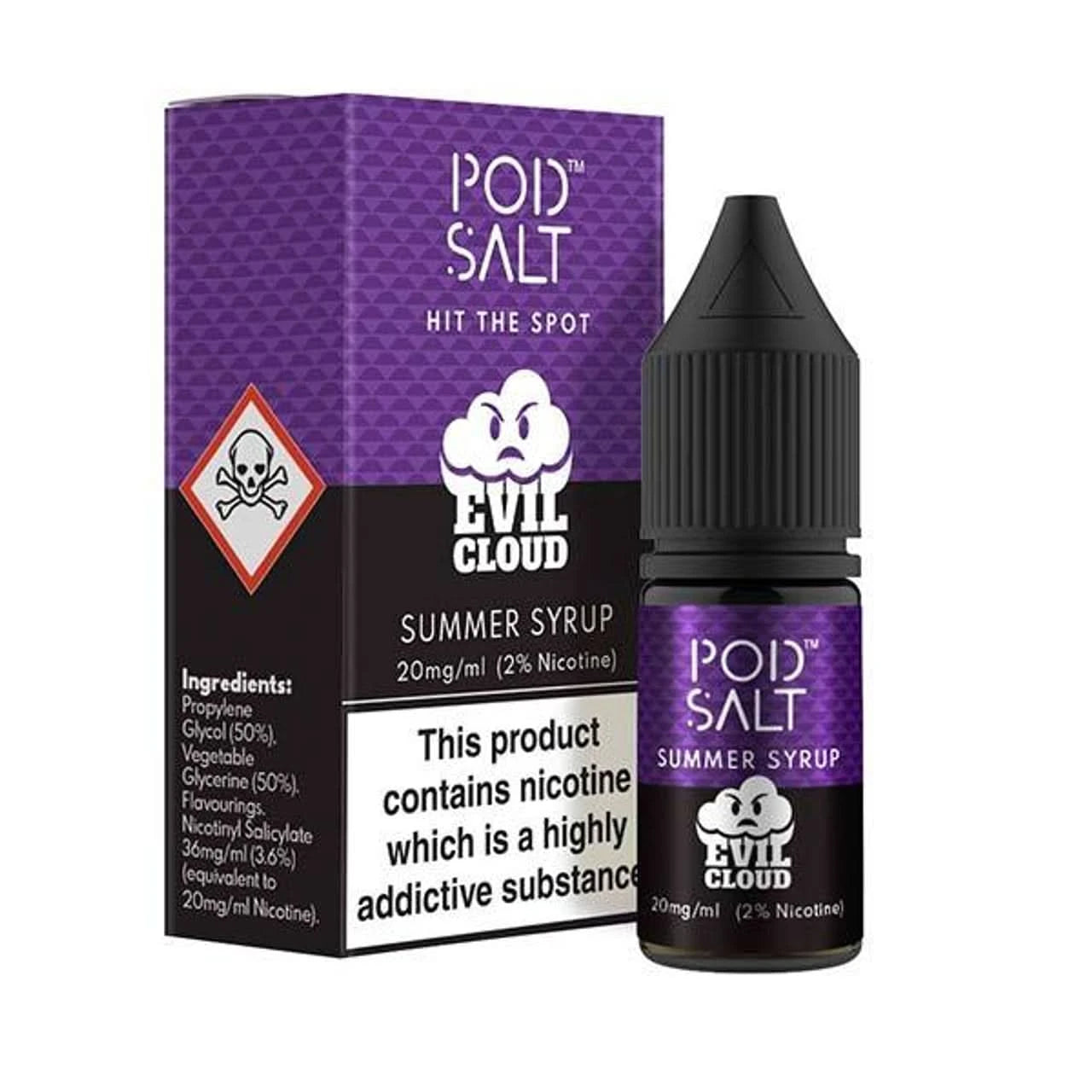 Summer Syrup Nic Salt 20mg E Liquid By Pod Salt | Buy 2 Get 1 free 