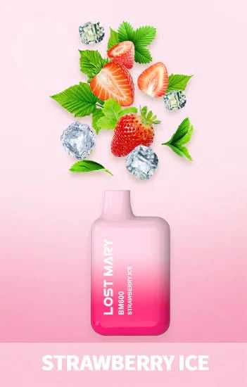 Strawberry Ice Lost Mary BM600 Vape Strawberry Ice Lost Mary BM600 Vape
