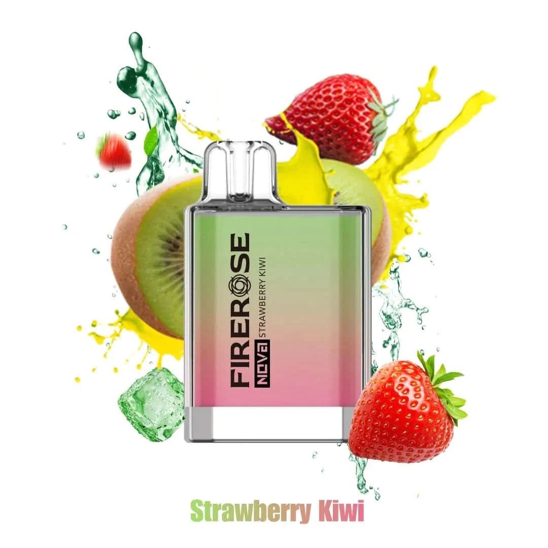 strawberry kiwi  elux firerose nova 600 puffs