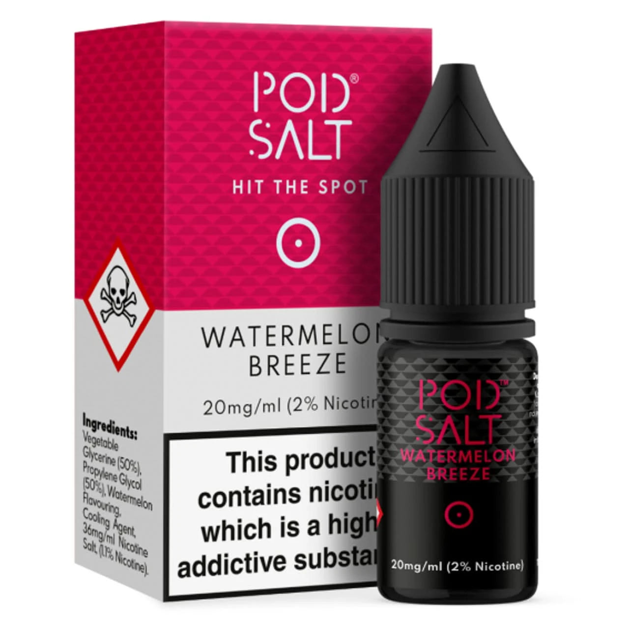 Watermelon Breeze Nic Salt 20mg E-Liquid By Pod Salt | Buy 2 Get 1 free 
