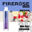 blue razz lemonade elux firerose ex4500 disposable vape