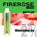 Load image into Gallery viewer, watermelon ice elux firerose ex4500 disposable vape
