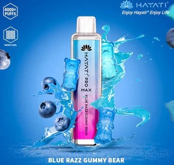 blue razz gummy bear crystal pro max 4000 puffs disposable vape