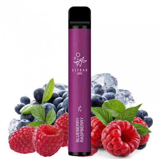 blueberry raspberry elf bar 600 puffs  disposable vape