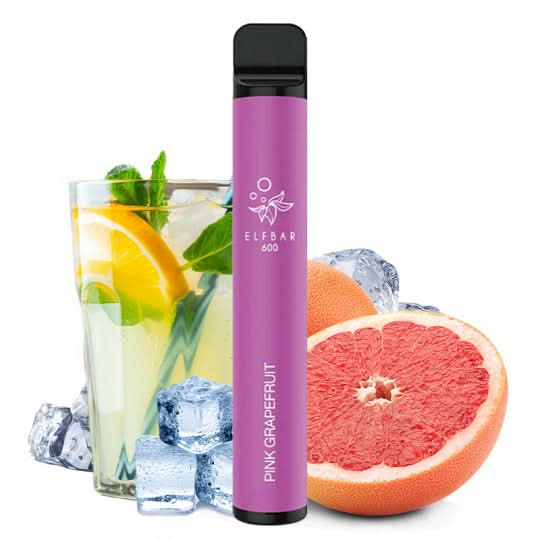 pink grapefruit elf bar 600 puffs  disposable vape