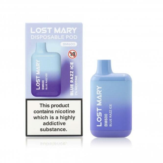 Blue Razz Ice Lost Mary BM600 Vape