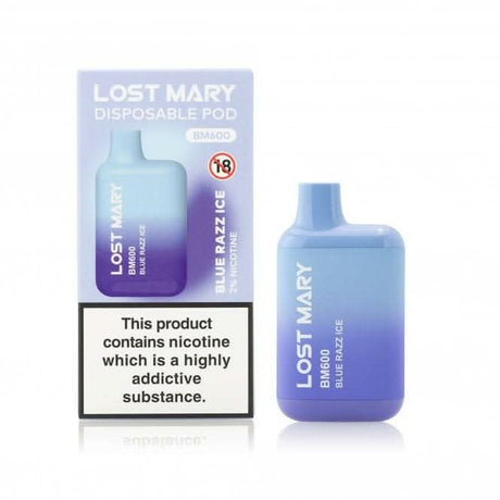 Blue Razz Ice Lost Mary BM600 Vape