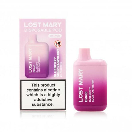 Blueberry Sour Raspberry Lost Mary BM600 Vape