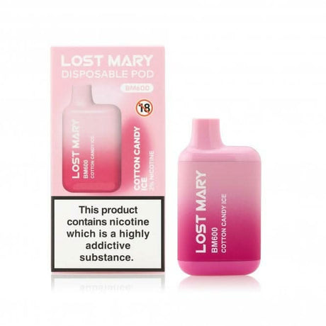 Cotton Candy Ice Lost Mary BM600 Vape