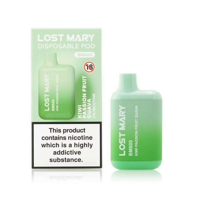 Kiwi Passionfruit Guava Lost Mary BM600 Vape