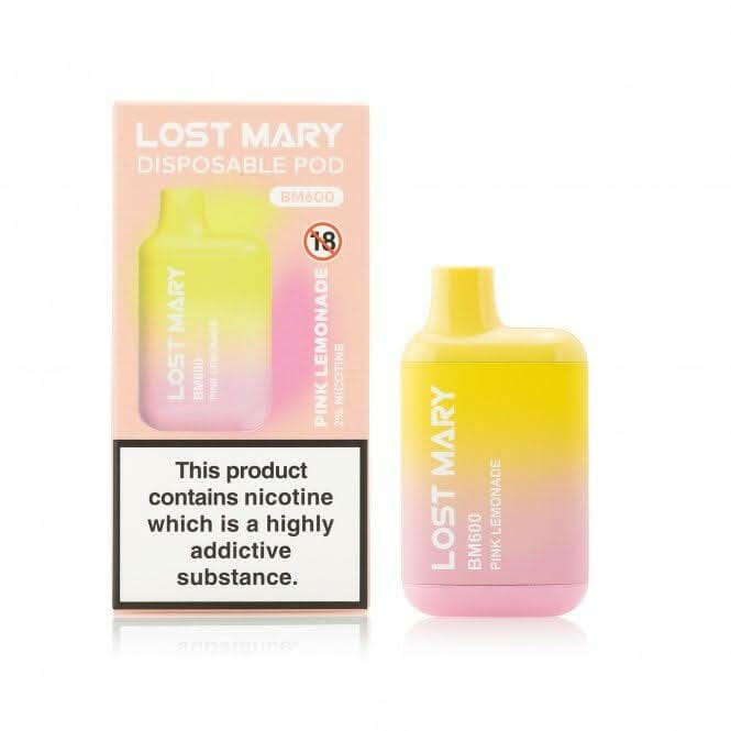 Pink Lemonade Lost Mary BM600 Disposable Vape