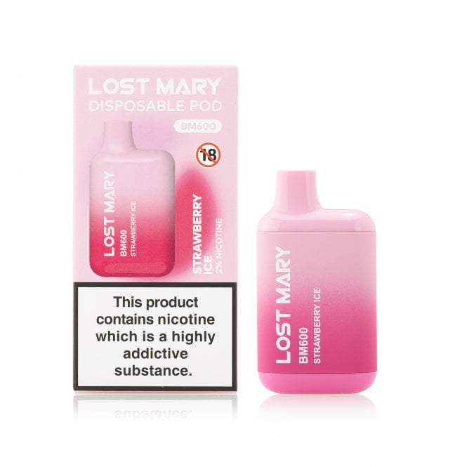 Strawberry Ice Lost Mary BM600 Disposable Vape