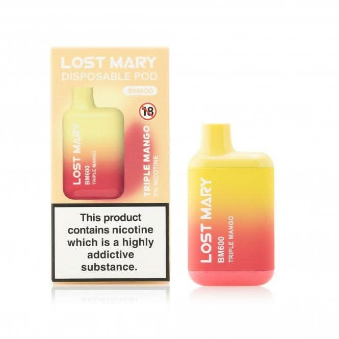 Triple Mango Lost Mary BM600 Disposable Vape