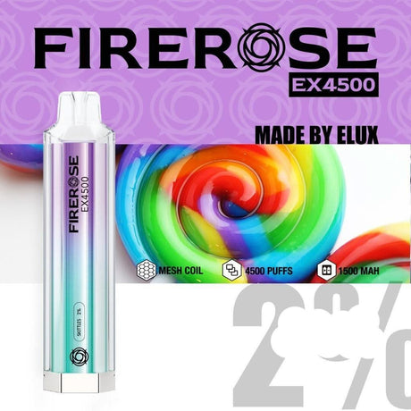skittles elux firerose ex4500 disposable vape