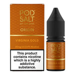 Load image into Gallery viewer, Virginia Gold Nic Salt 20mg E-Liquid By Pod Salt Origin
