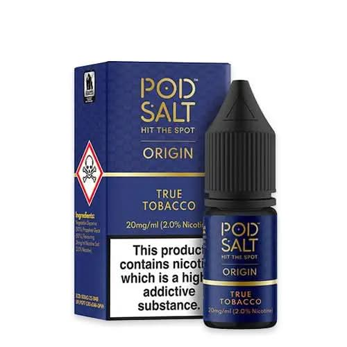 True Tobacco Origin Nic Salt By Pod Salt E-Liquid